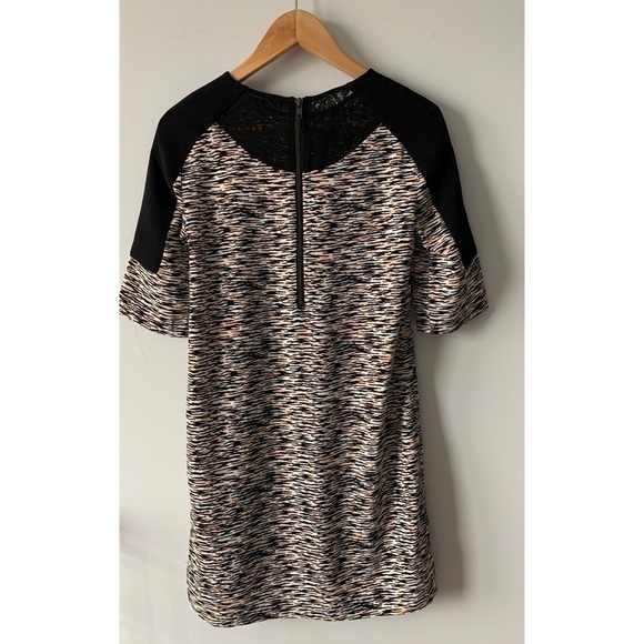 French Connection Multi Coloured 3/4 Sleeve Size 4 Shift Dress - Picture 5 of 17